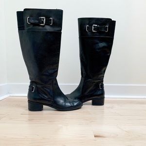 EUC Black Bandolino Riding Boots Size 7 1/2